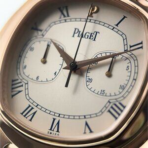 Piaget Emperador 18k Rose Gold Cream Dial 39mm Automatic Men's Watch 15980